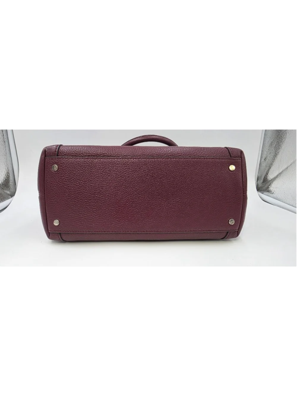 Kate Spade Jackson Deep Cherrywood Satchel Purse with matching Wallet